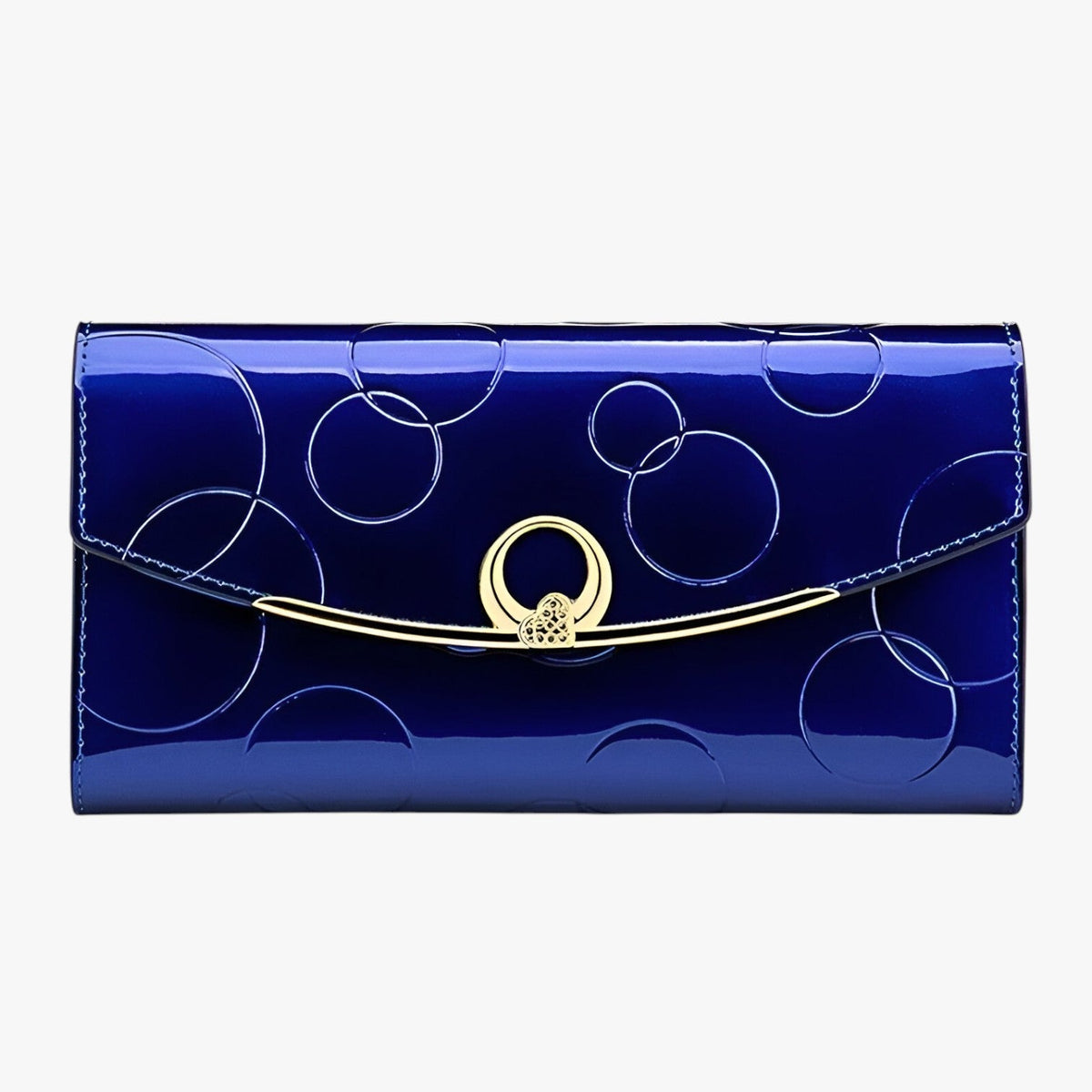 Spacious Faux Leather Wallet with Secure Zip Closure