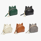 Faux Leather Wallet with Zip Coin Pocket and Card Slots