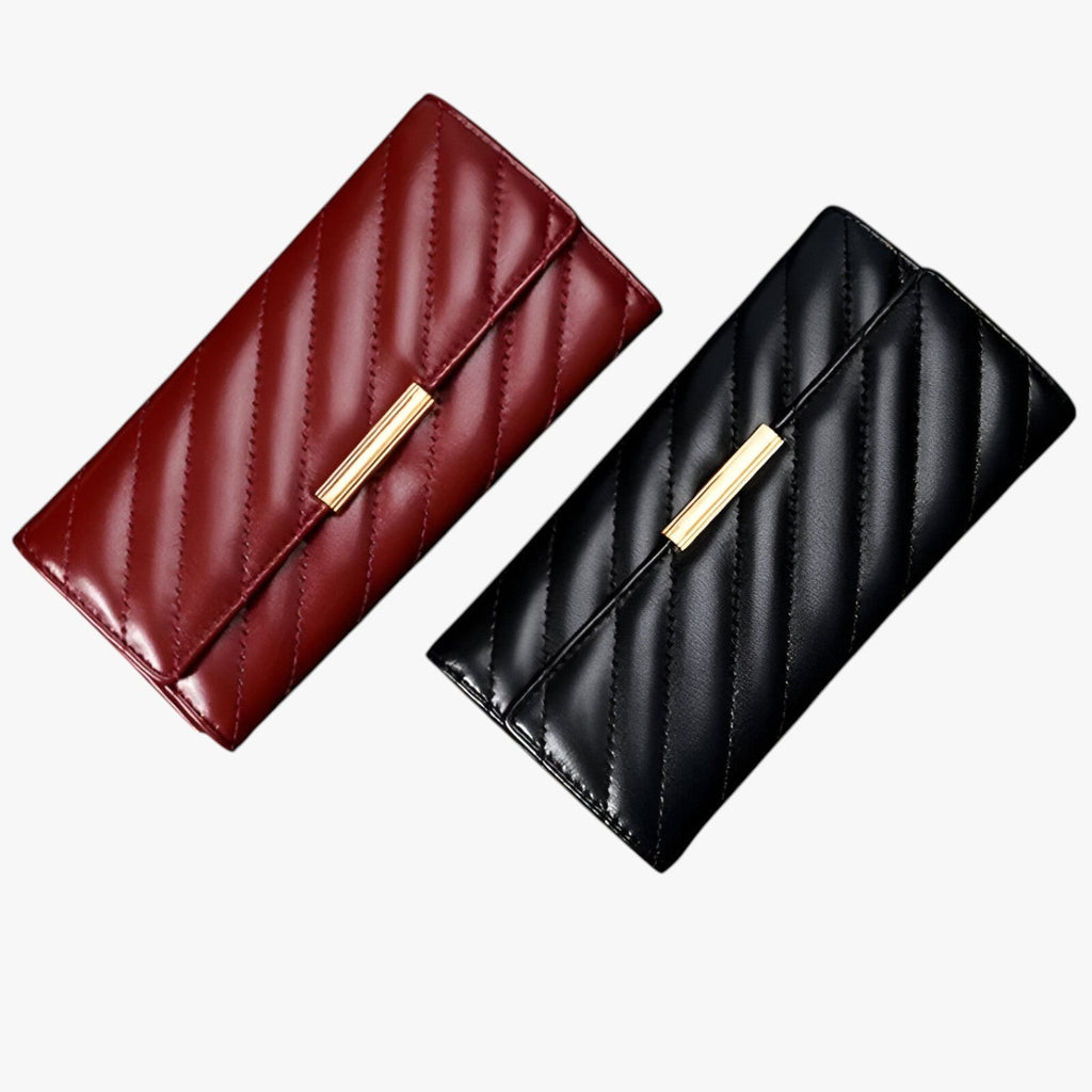 PU Leather Wallet with Multiple Card Compartments