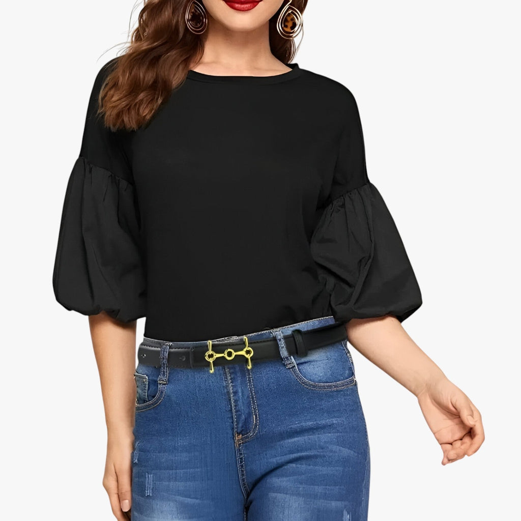 Soft Faux Leather Belt with Adjustable Buckle and Timeless Design
