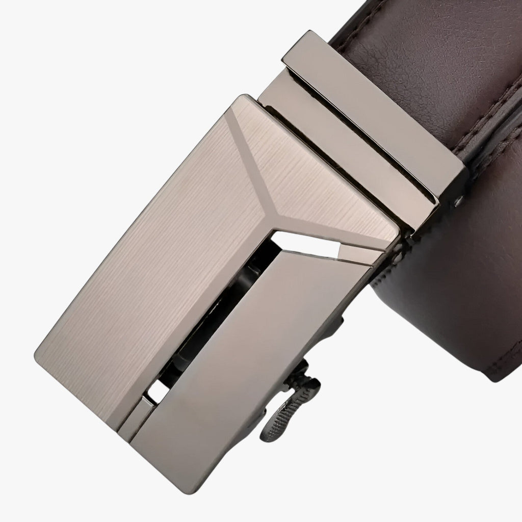 Soft Faux Leather Belt with Automatic Click Buckle