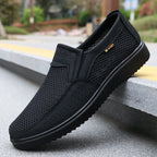 Men's Slip-On Mesh Shoes with Elastic Side Inserts