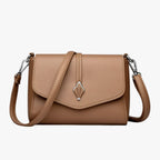 Structured PU Leather Shoulder Bag with Adjustable Strap