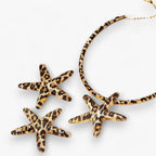 Starfish Pendant Necklace and Earring Set