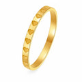 Anillo fino apilable de acero inoxidable pulido para el día a día