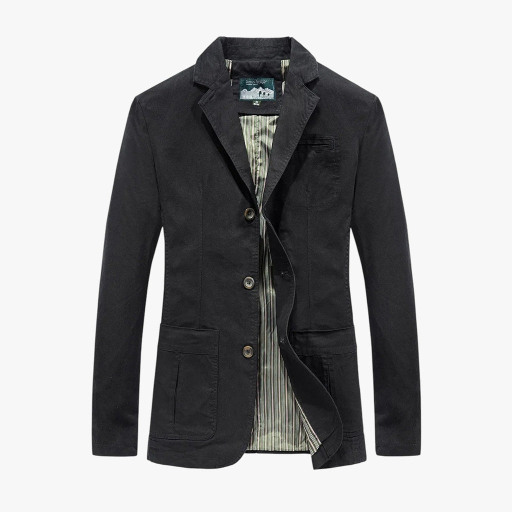 Men's Cotton Bomber Jacket for Spring and Autumn Layering