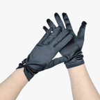 Satin Gloves with Pearl Detail for Ceremonies