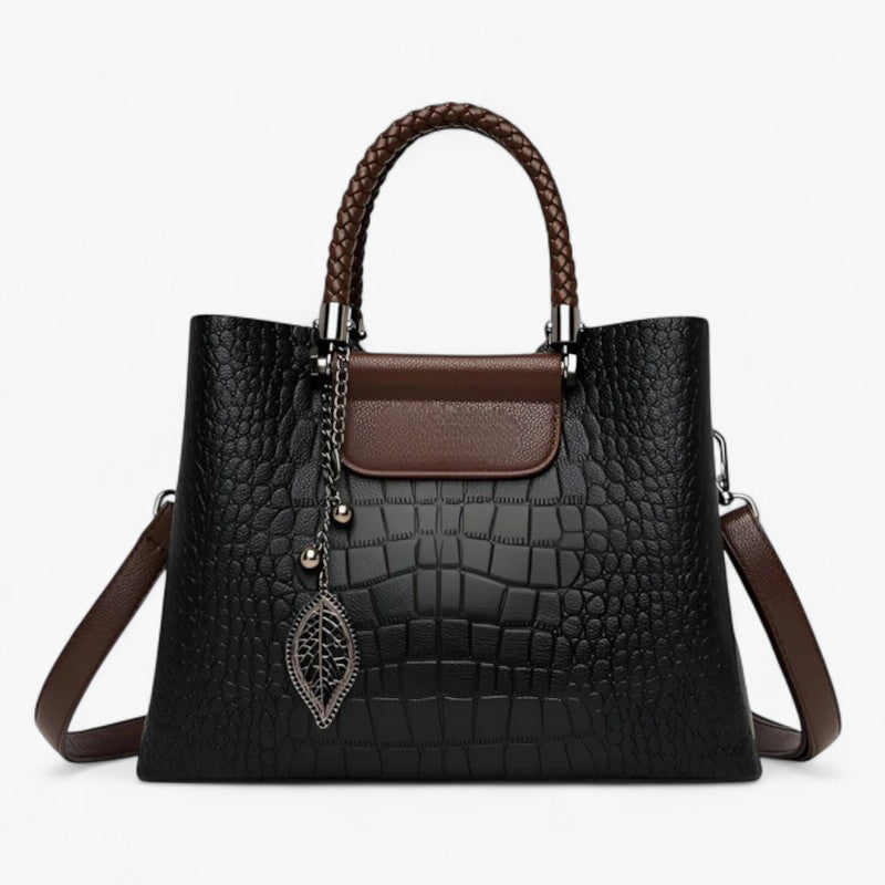 Mjuk crossbody- och axelväska i konstläder