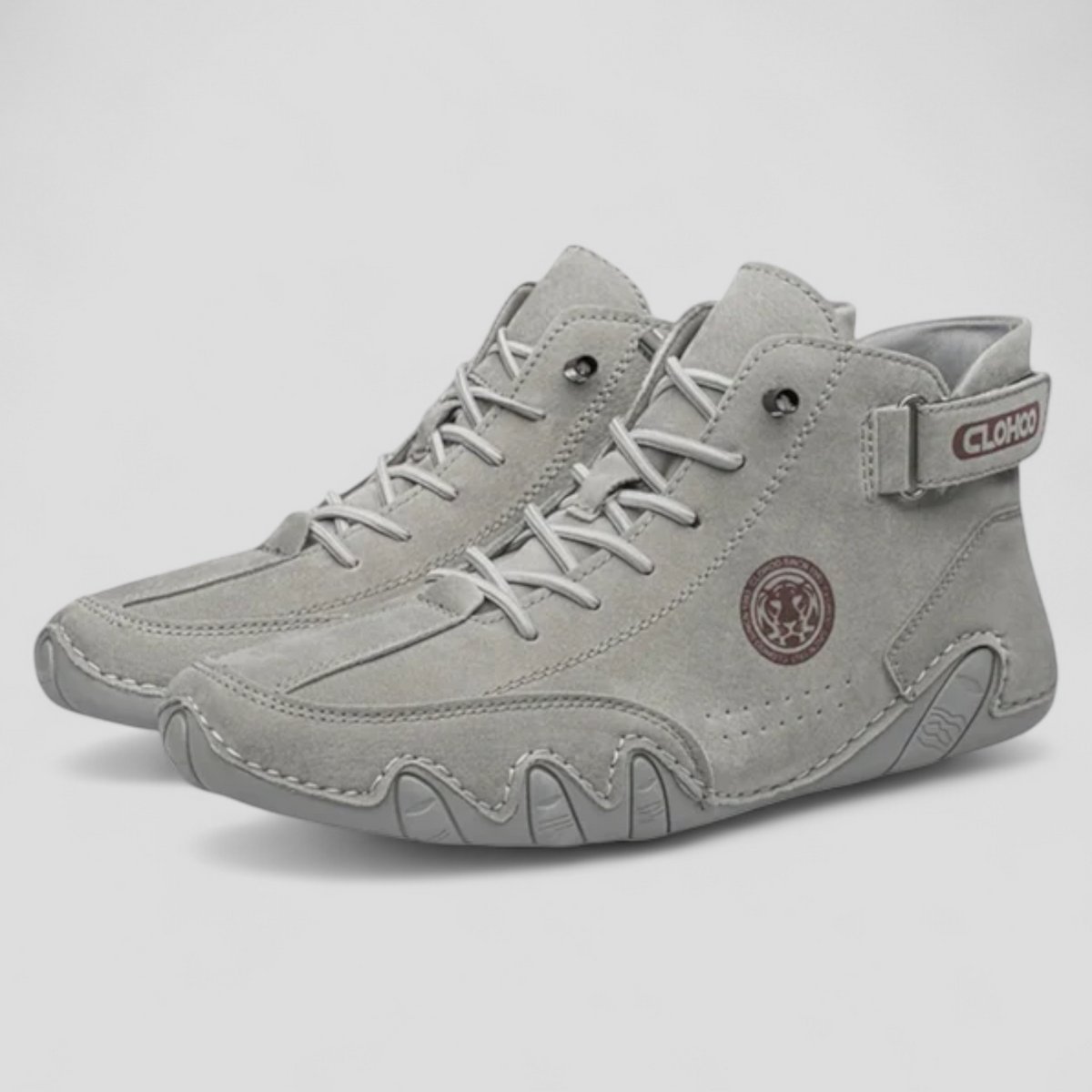 Sneakers i konstläder för herr som andas, med dämpad innersula