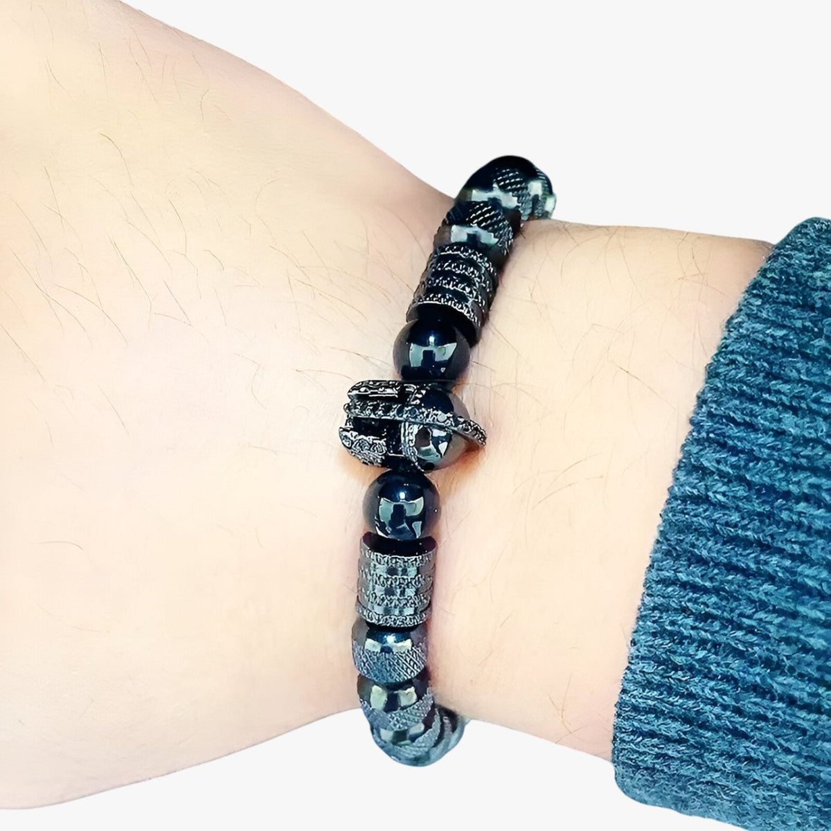 Spartan Helmet Stainless Steel Bracelet for Men