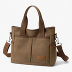Bolso de hombro grande de lona con correa ajustable