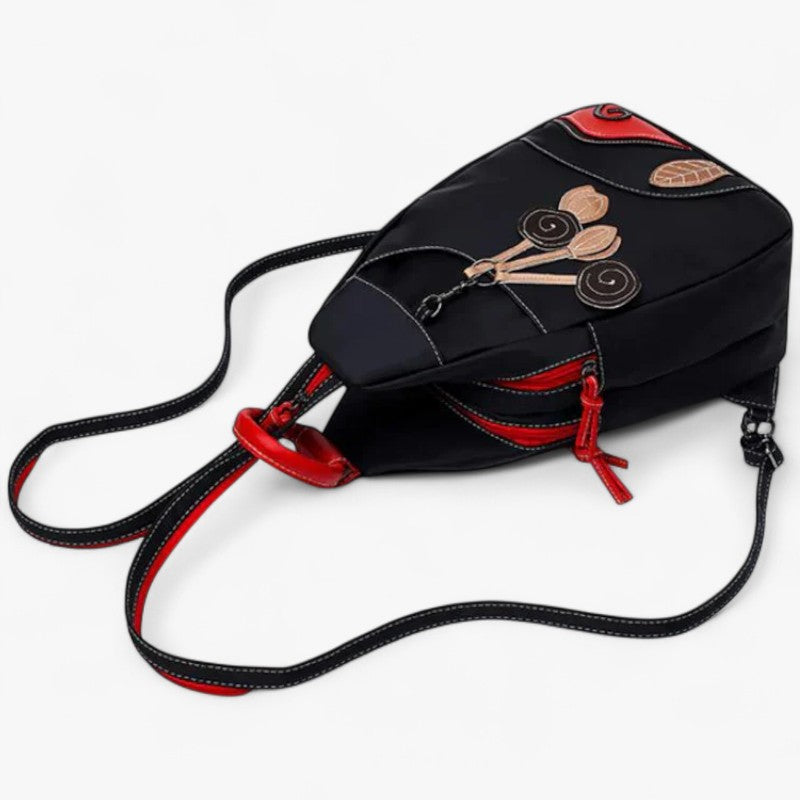Water-Resistant Nylon Backpack with Padded Straps