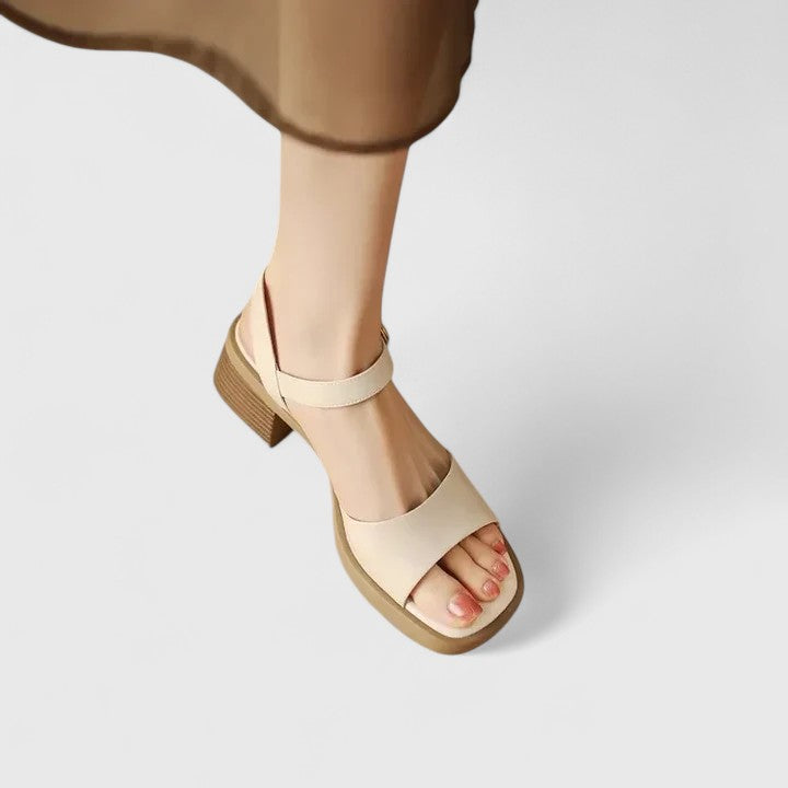 Square Toe Sandals with Vintage Inspired Design
