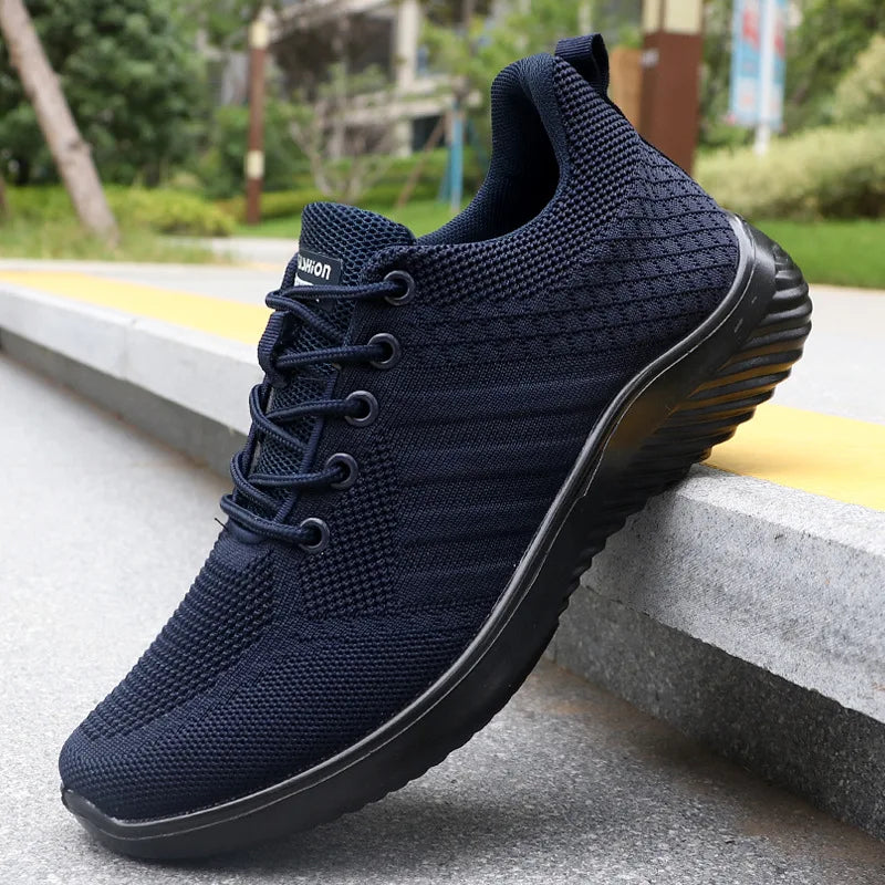 Breathable Mesh Trainers with Deep Traction Sole