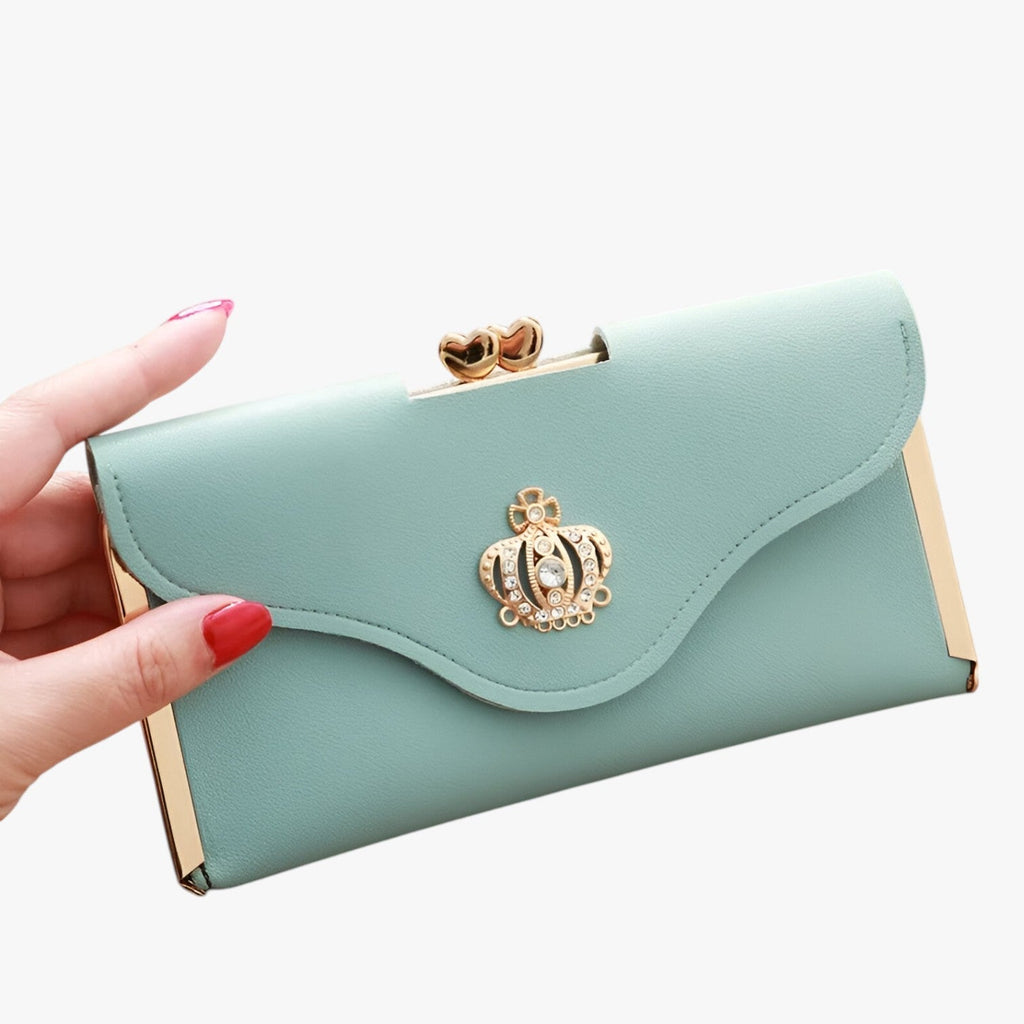 Faux Leather Wallet with Multiple Card and Coin Slots