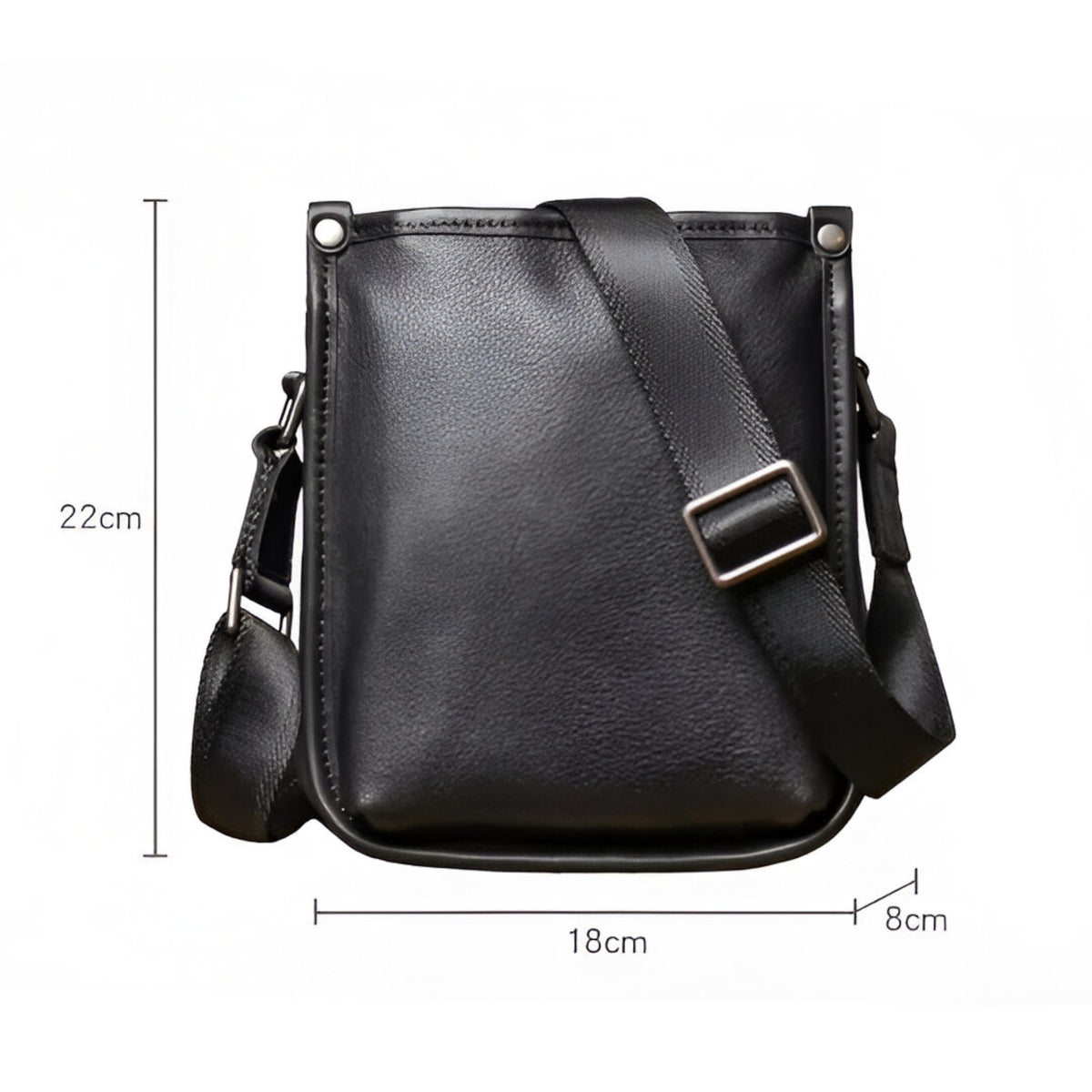 Bolso de hombro de inspiración vintage con varios compartimentos