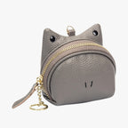Faux Leather Wallet with Zip Coin Pocket and Card Slots