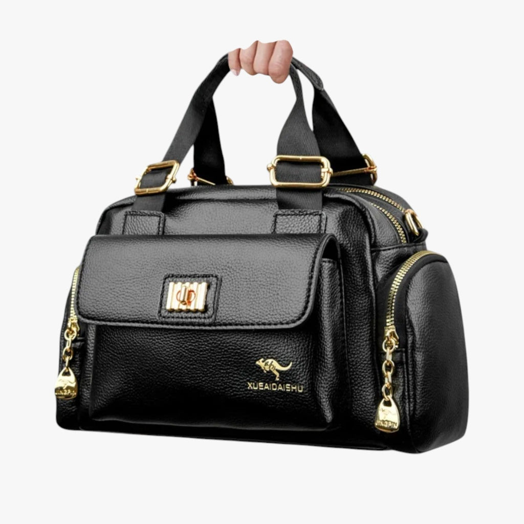 Multifunctional PU Leather Bag with Adjustable Strap