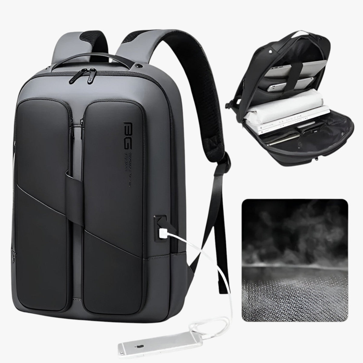 Water-Resistant Laptop Backpack with Anti-Theft Pockets