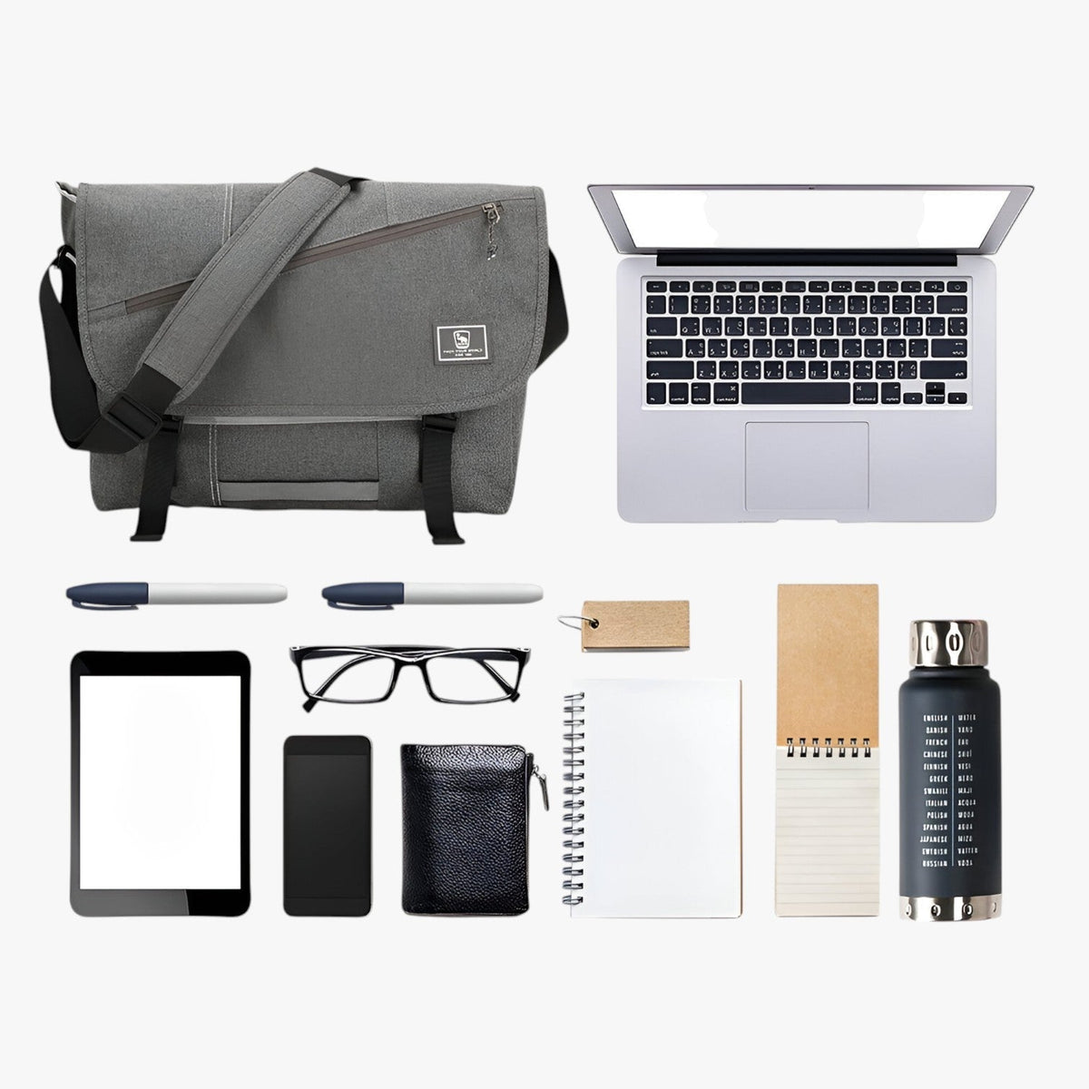 15-Inch Laptop Crossbody Bag with Padded Compartment
