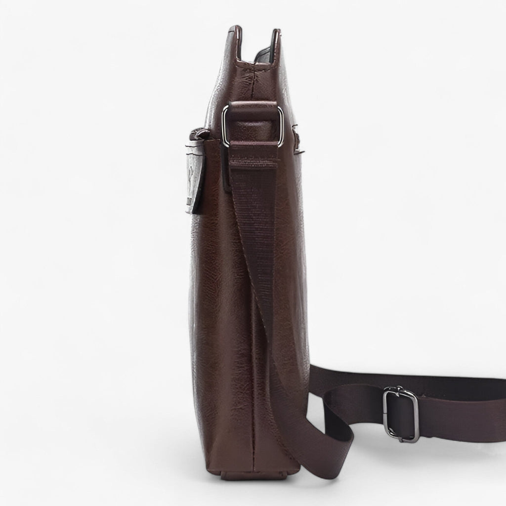 Bolso de hombro de piel sintética PU con varios bolsillos interiores