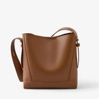 Soft Faux Leather Shoulder Bag with Spacious Main Compartment
