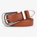 Faux Leather Buckle Belt for Casual and Formal Wear