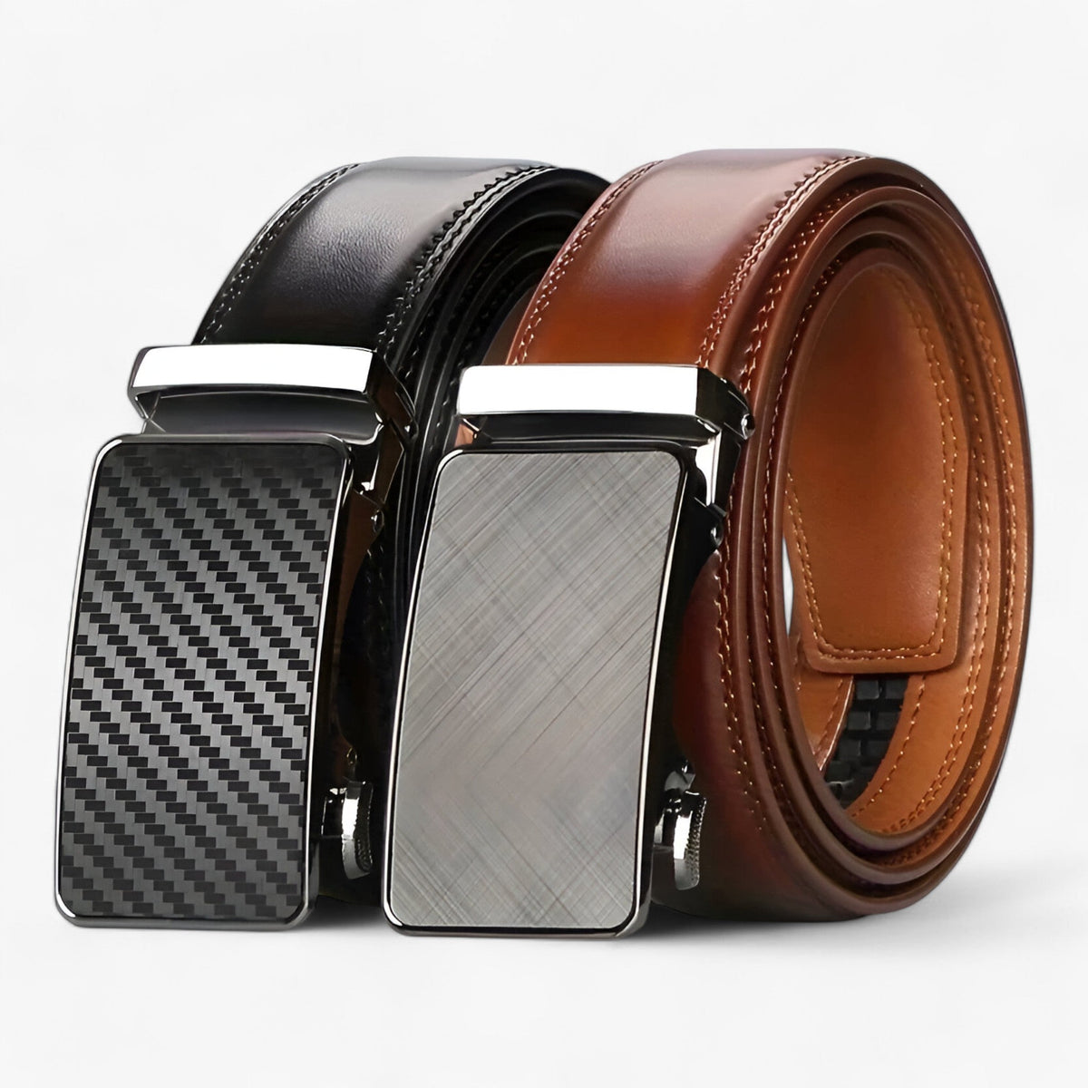 Premium Faux Leather Belt with Automatic Buckle
