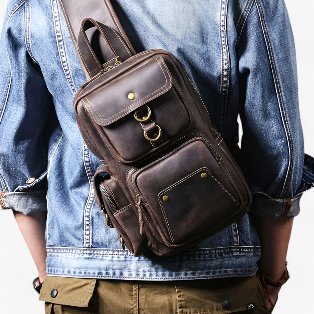 Structured Shoulder Bag with Multiple Organised Compartments