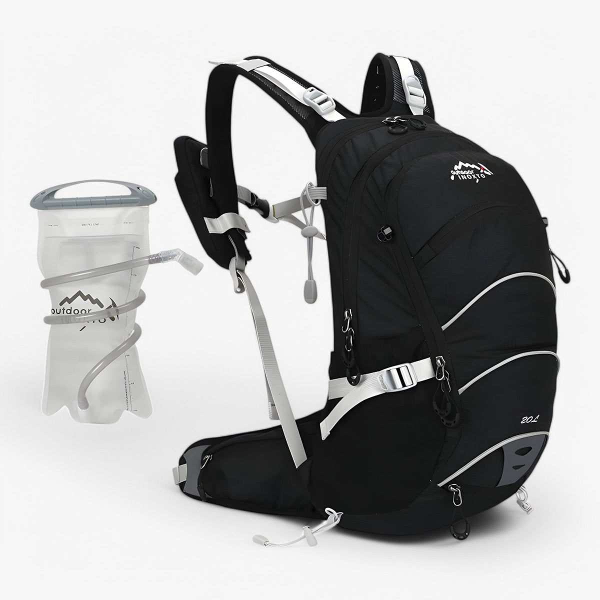 20L Water-Resistant Trekking Backpack with Reflective Details