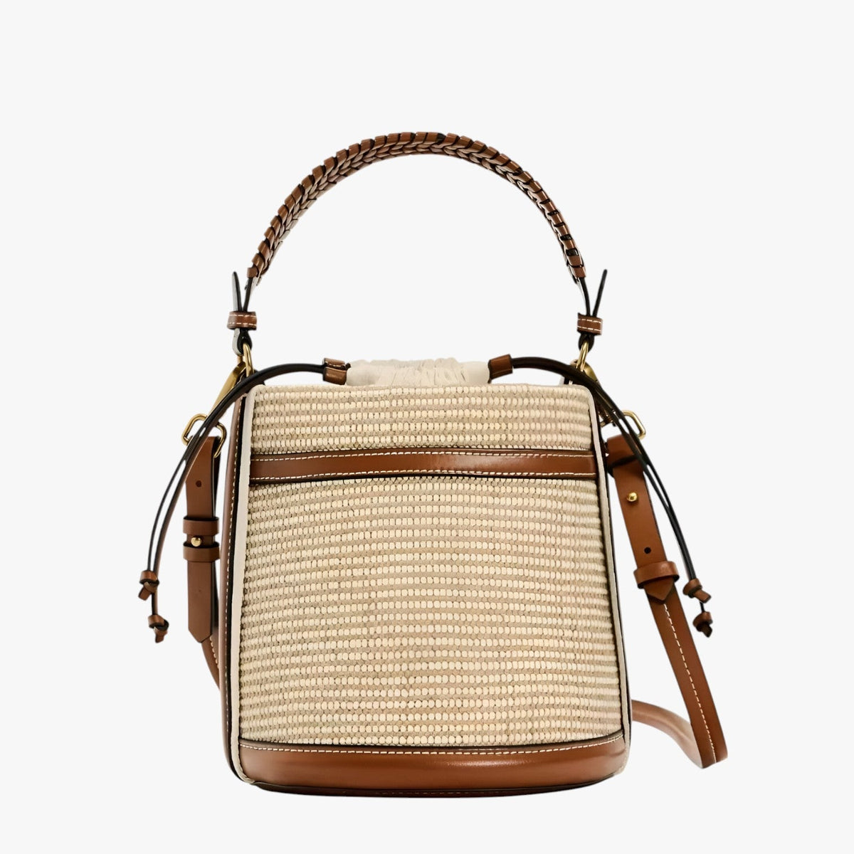Woven Straw Shoulder Bag for Summer Days