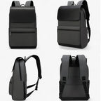 Hard-Shell Backpack with Hidden Zippers and USB Port