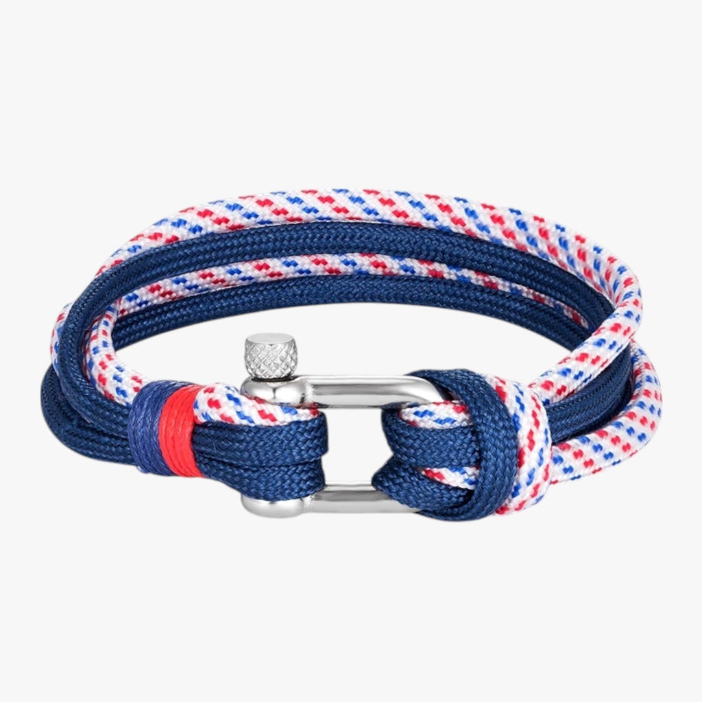 Paracord Survival Bracelet with Anchor Hook Clasp
