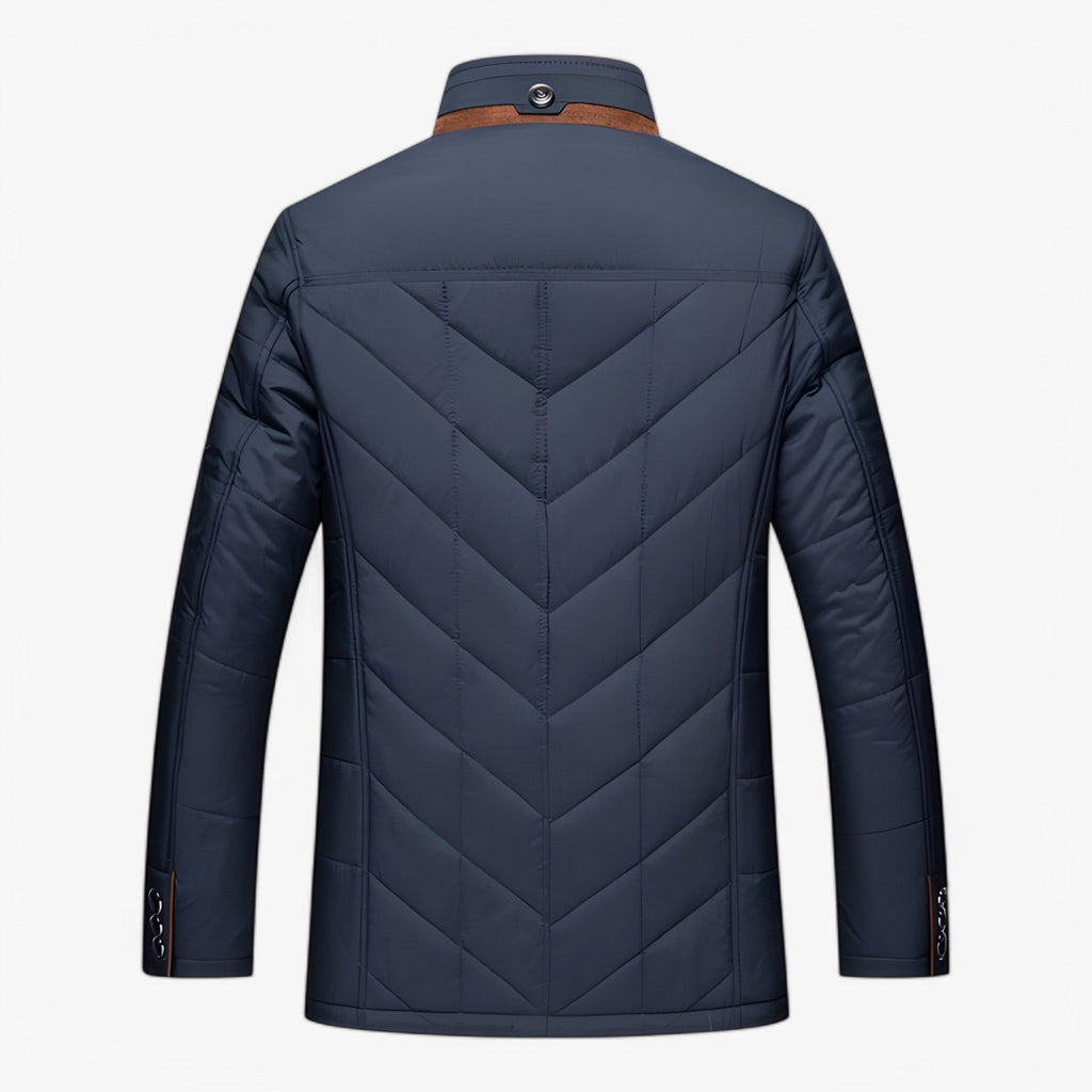 Classic Collared Insulated Jacket for Everyday Wear