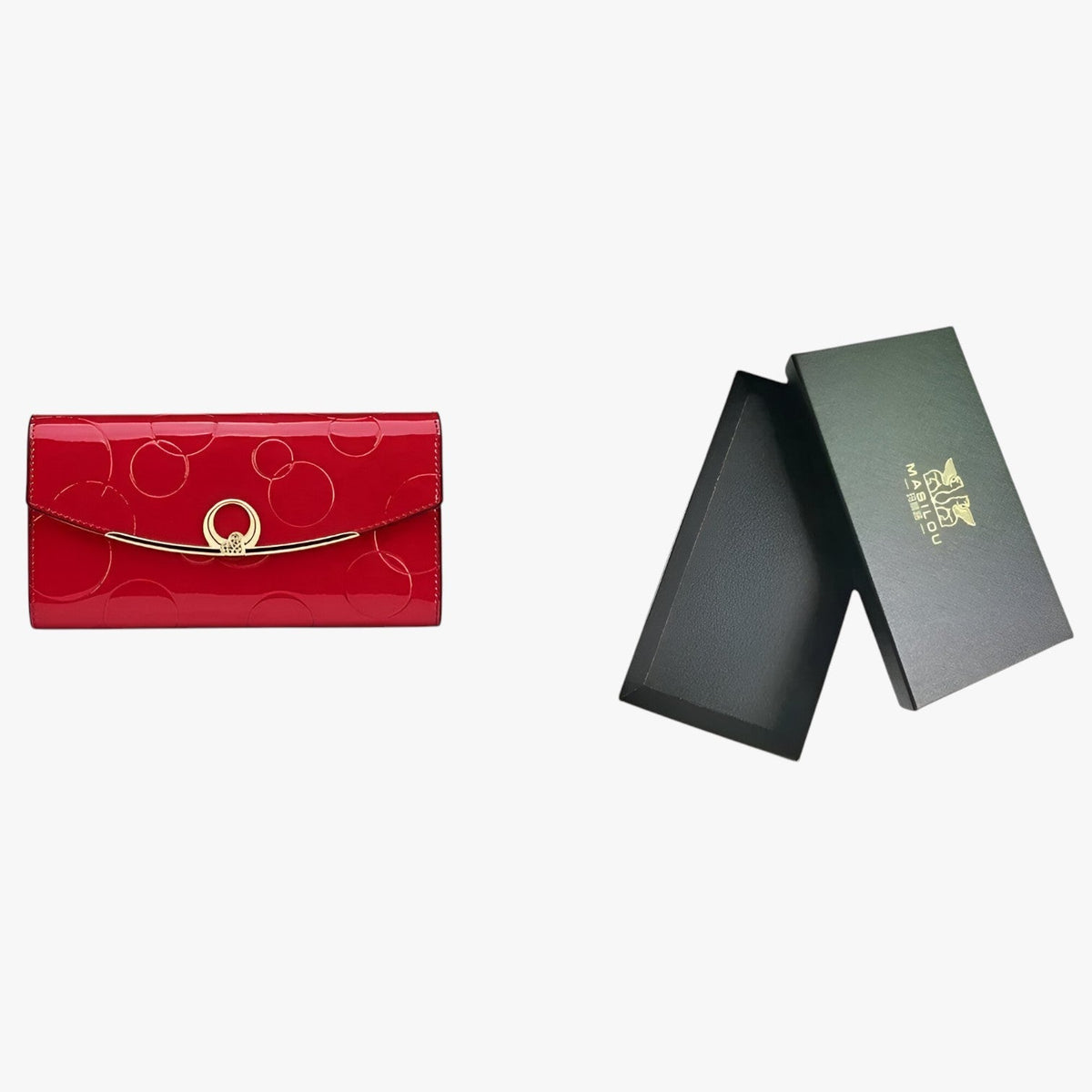 Spacious Faux Leather Wallet with Secure Zip Closure