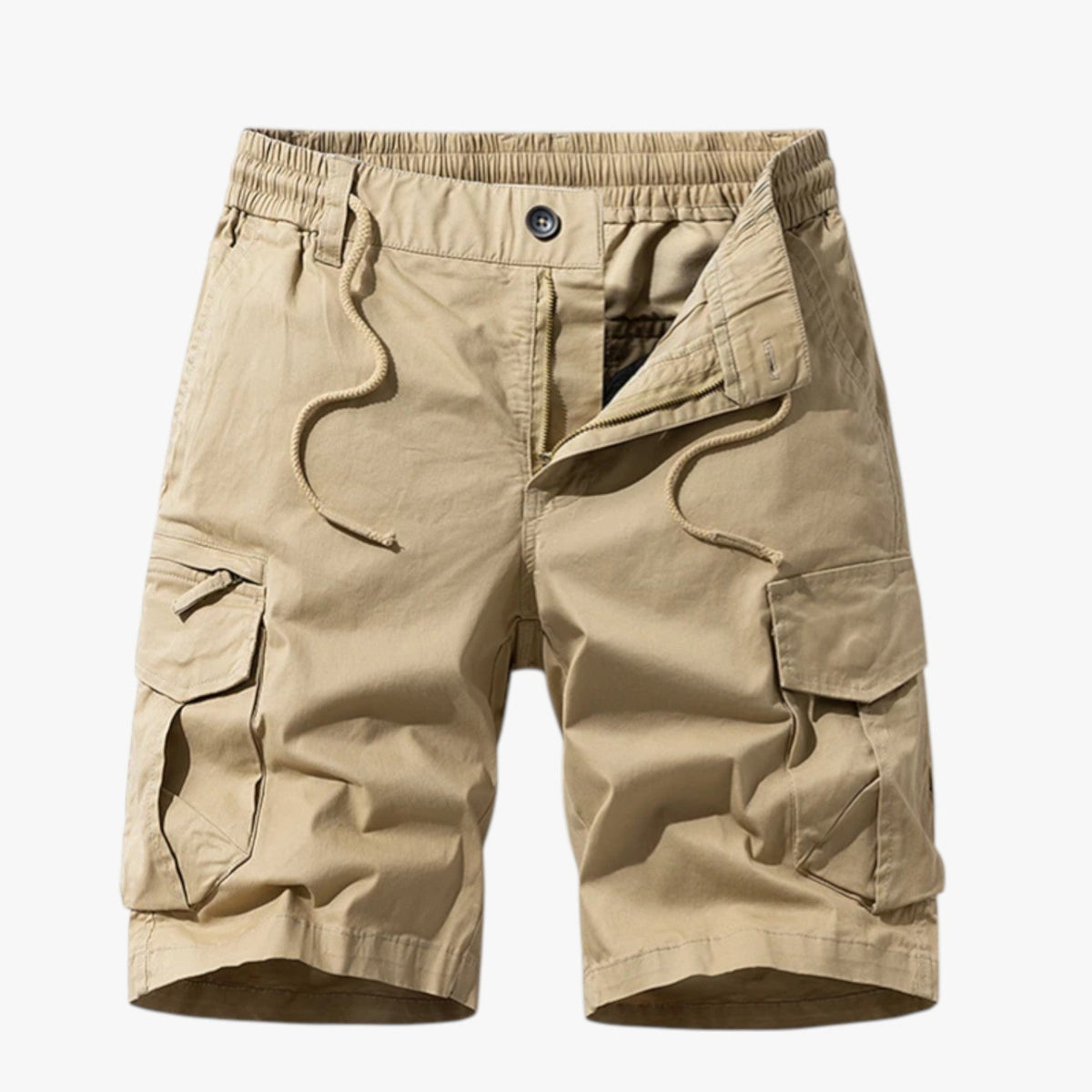 Cargobermudashorts i bomull för herr med djupa fickor