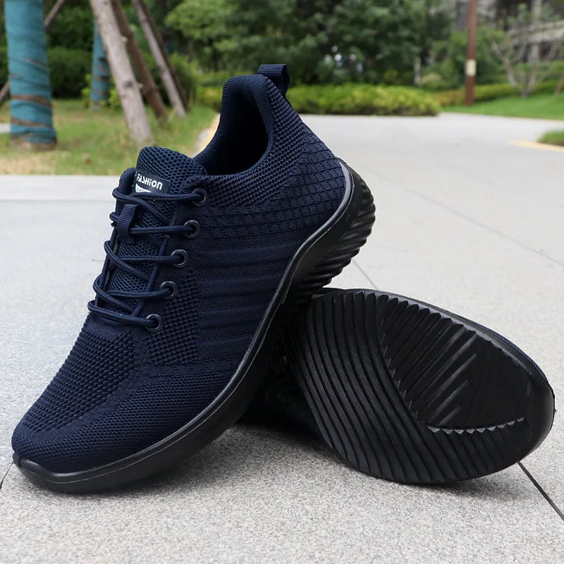 Breathable Mesh Trainers with Deep Traction Sole