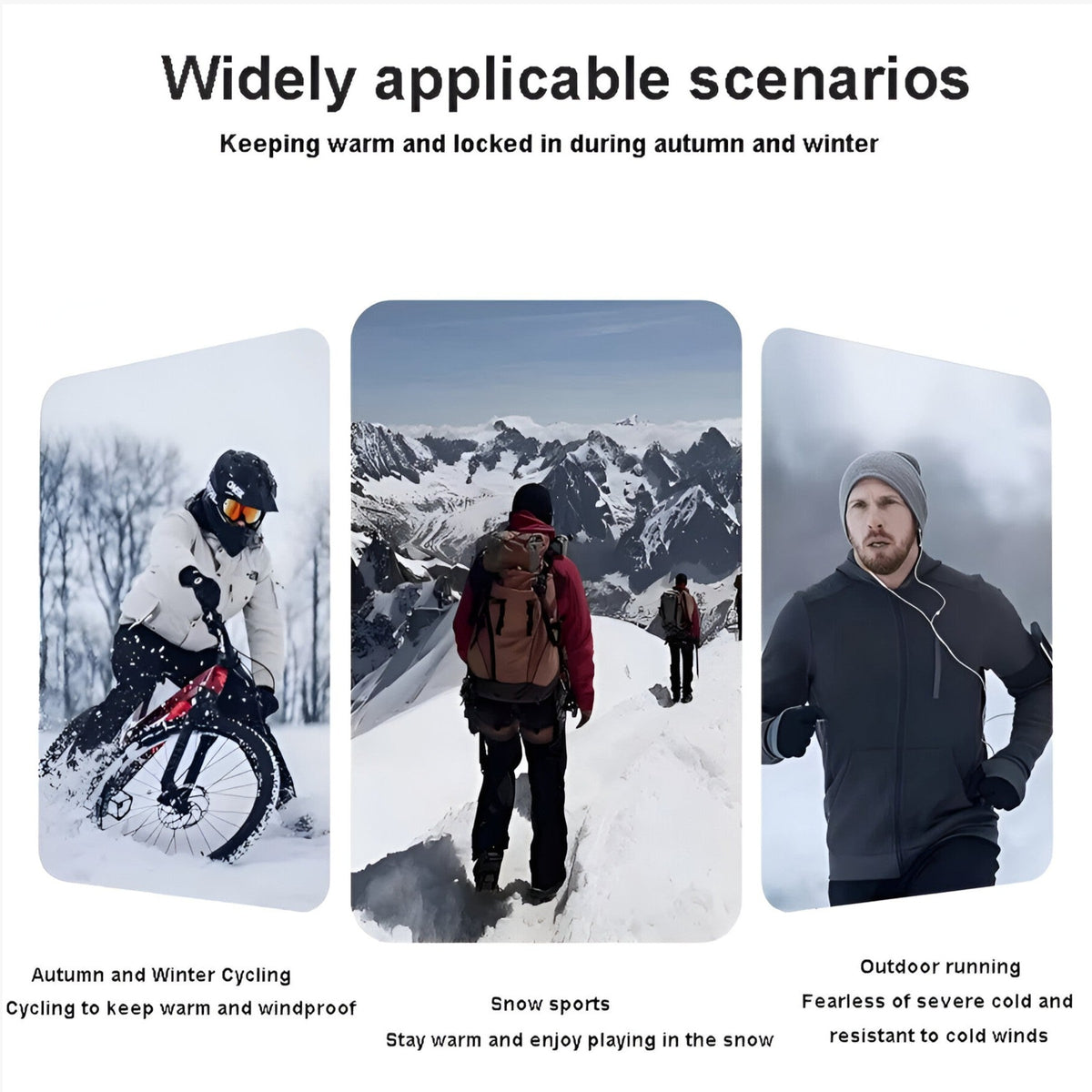 Water-Resistant Touchscreen Winter Gloves, Warm and Durable