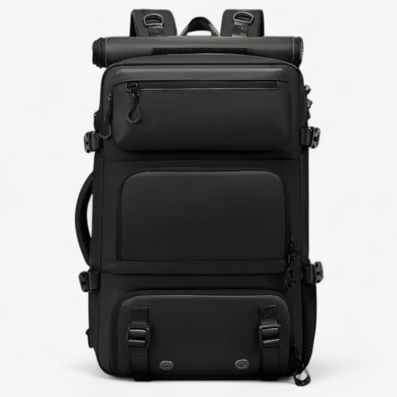 Water-Resistant travel backpack with a shoe compartment