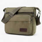 Canvas shoulder bag for men, work and daily use