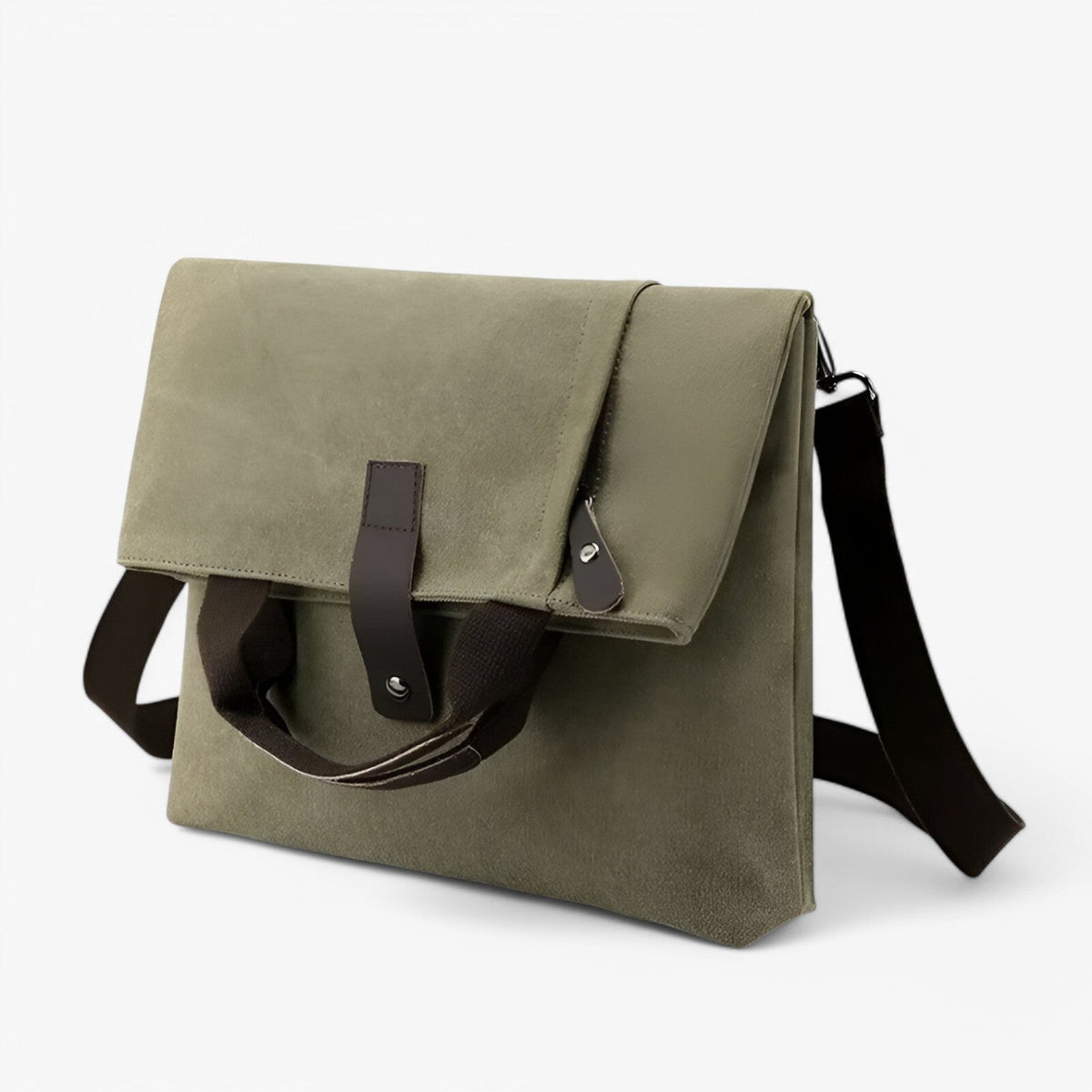 Bolso de hombro de lona con correa ajustable para el trabajo y los viajes