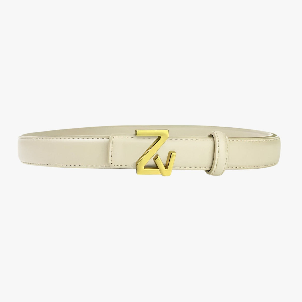 Adjustable Waist Belt with Refined Statement Buckle