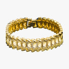 Stainless Steel Bracelet with a Gold-Tone Finish