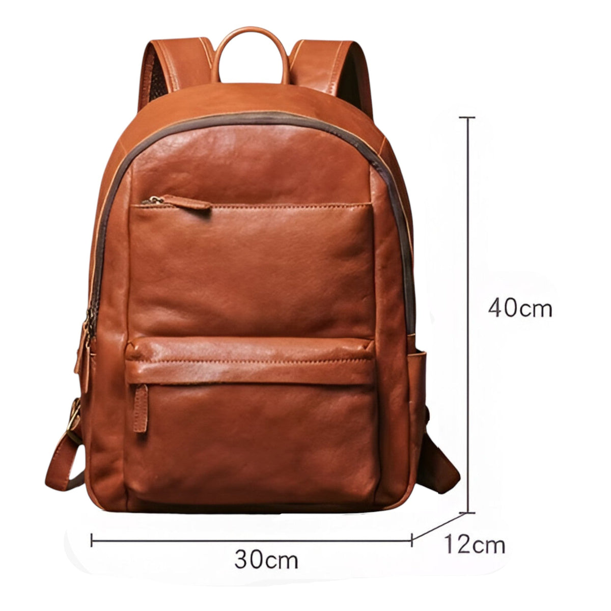 Vintage-Style Backpack with 15-Inch Laptop Sleeve