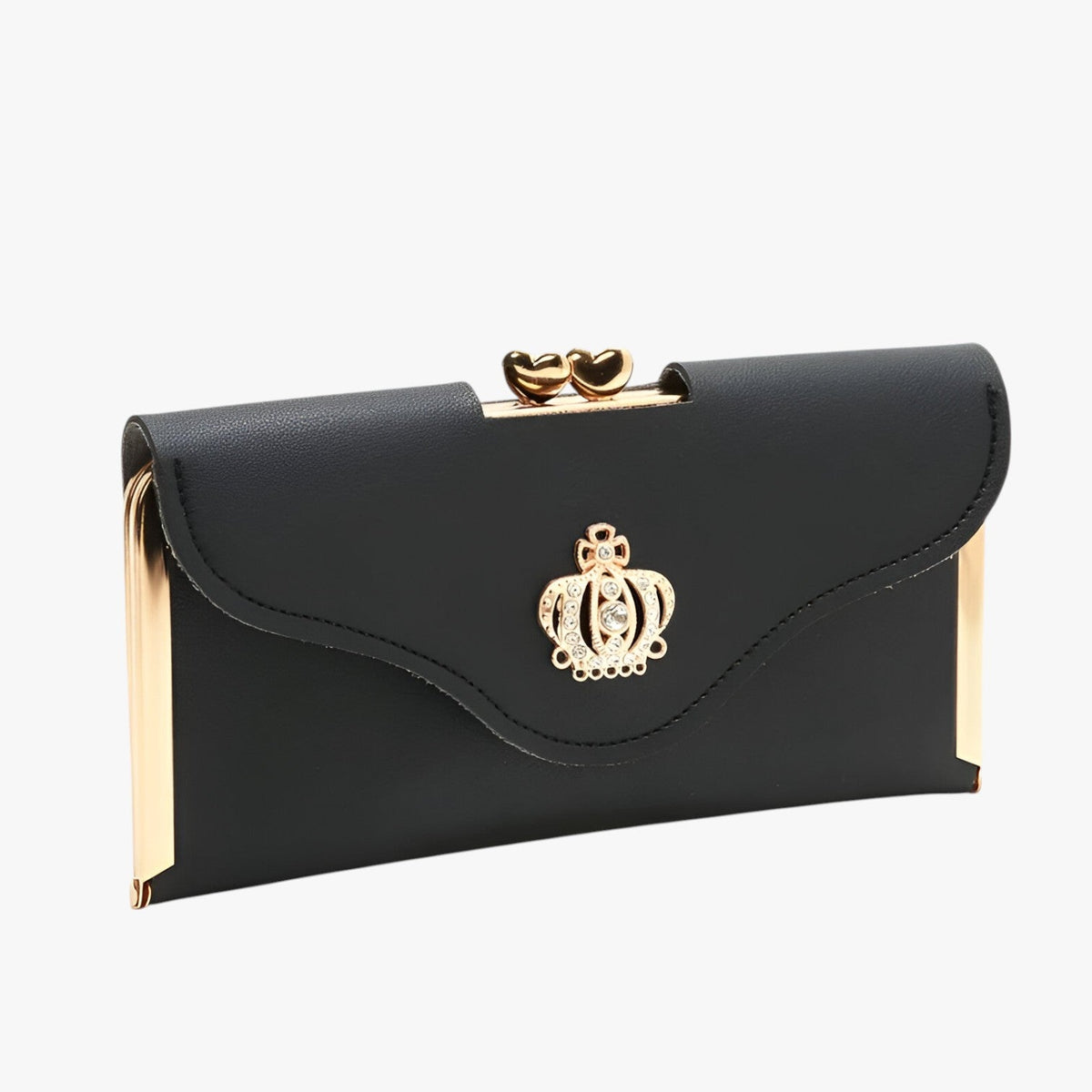 Faux Leather Wallet with Multiple Card and Coin Slots