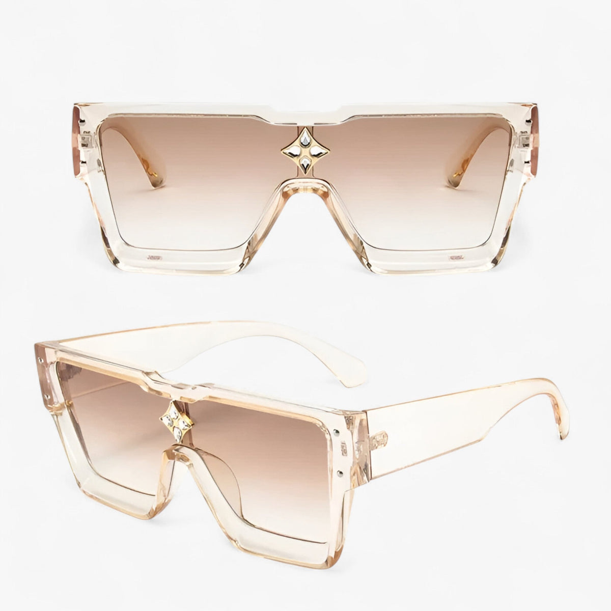 Square Frame Unisex Sunglasses with Lightweight Ergonomic Build