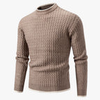 Slim-Fit Knitted V-Neck Jumper for Men, All Season