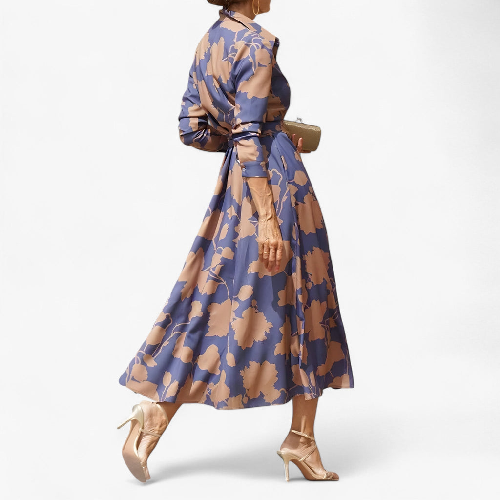 Classic Shirt Dress with Structured Collar and Pockets