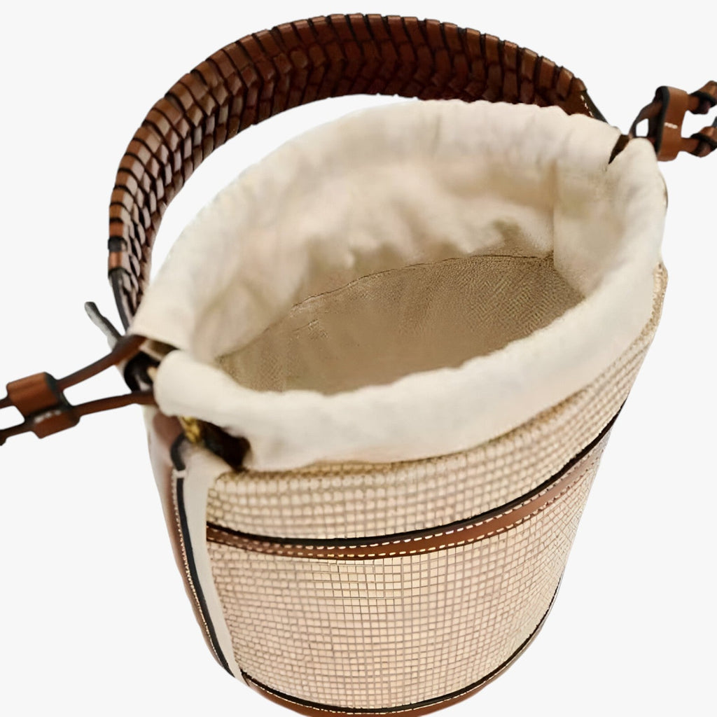 Vävd halmaxelväska för sommardagar