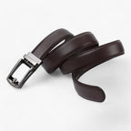 Bälte i konstläder med spänne i legering för jobb eller helg